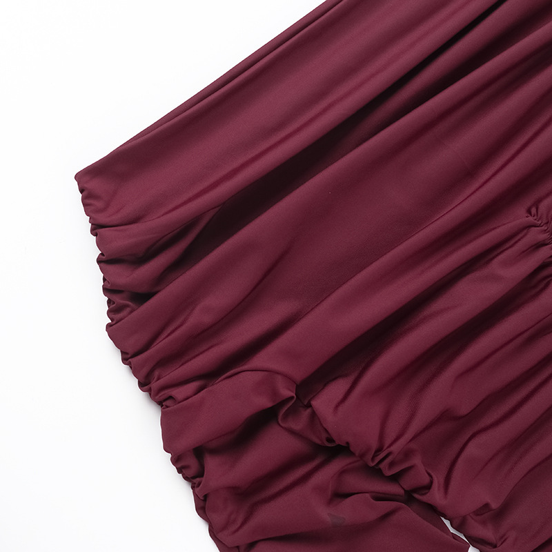 Bodycon Asymmetrical Polyester Skirt