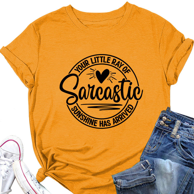 Ladies Geometric V Neck T-shirt