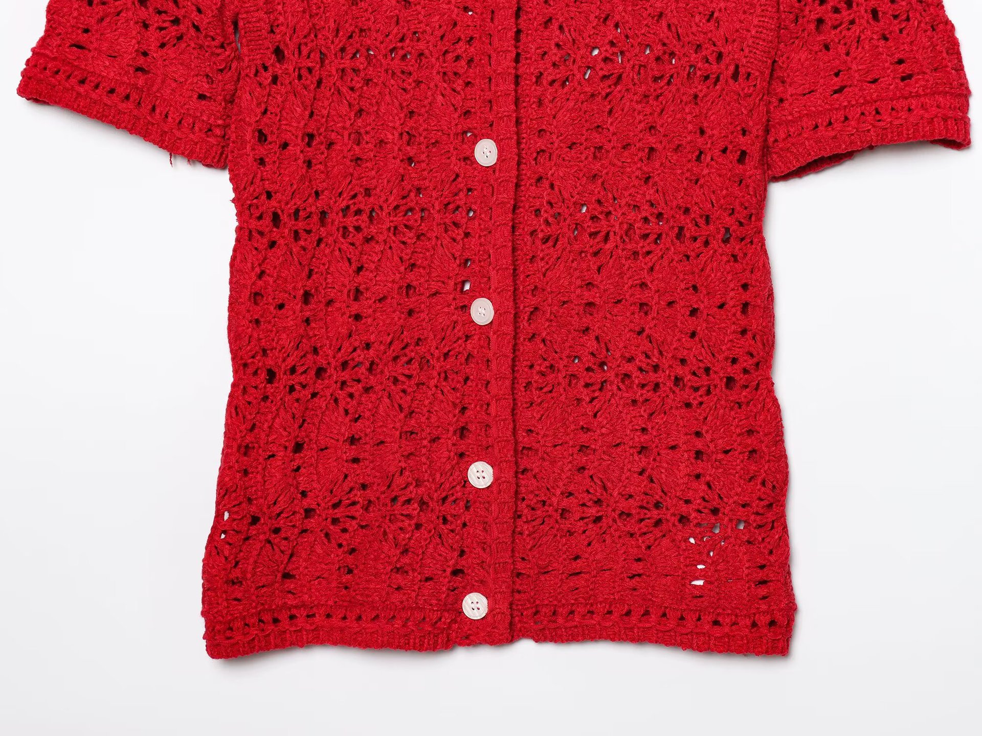 Ladies Three-Quarter Solid Crew Sweater