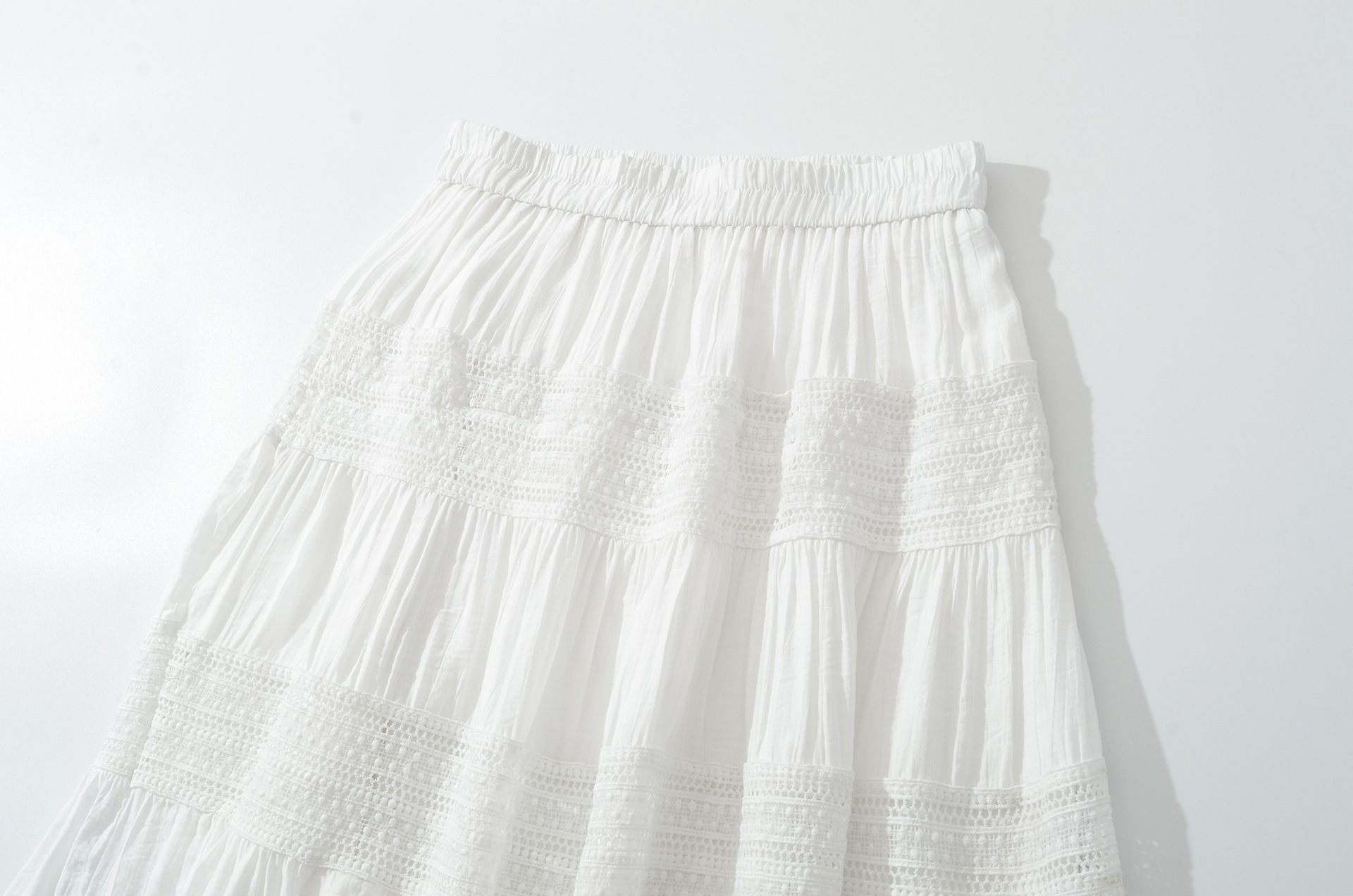 A-Line Skirt Lace Cake Skirt Elastic High Skirt