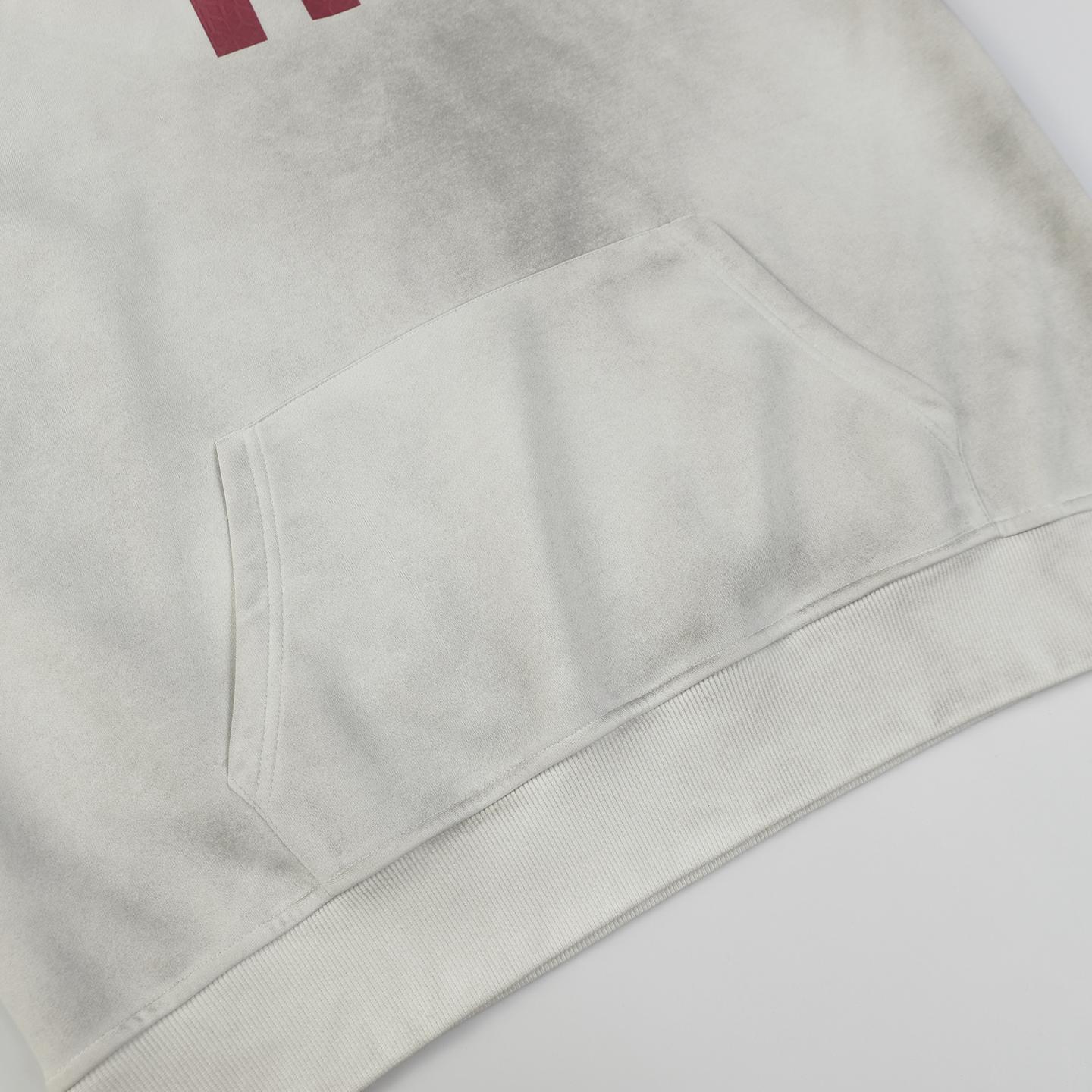 Unisex Cotton Polyester Alphabet Hoodie
