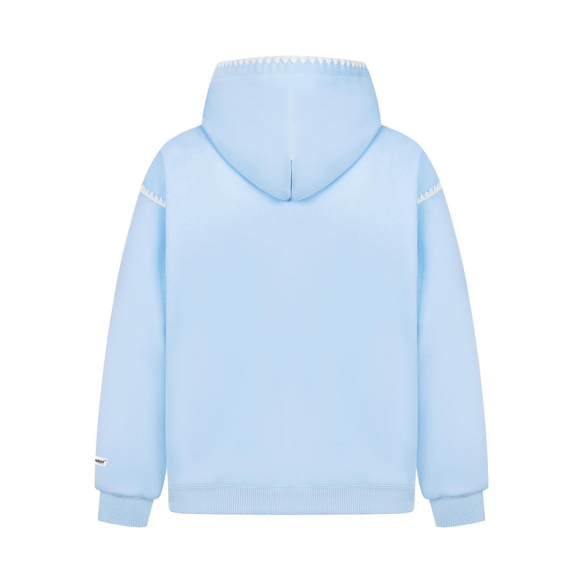 Scallop Trim Long Sleeve Cotton Pet Hoodie