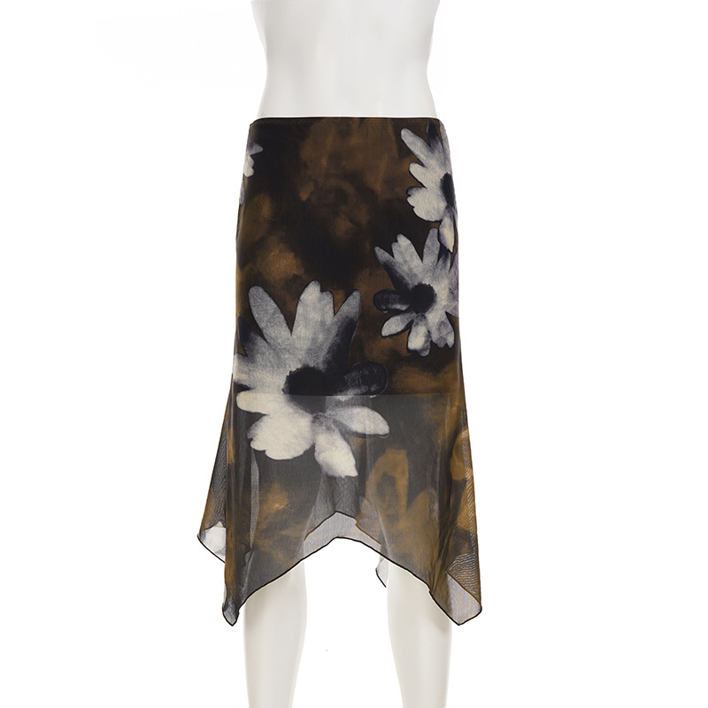 Patterned Form-Fitting Female Skirt