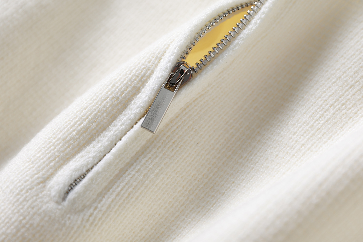 Plain Stand Collar Sweater Japanese Minimalist