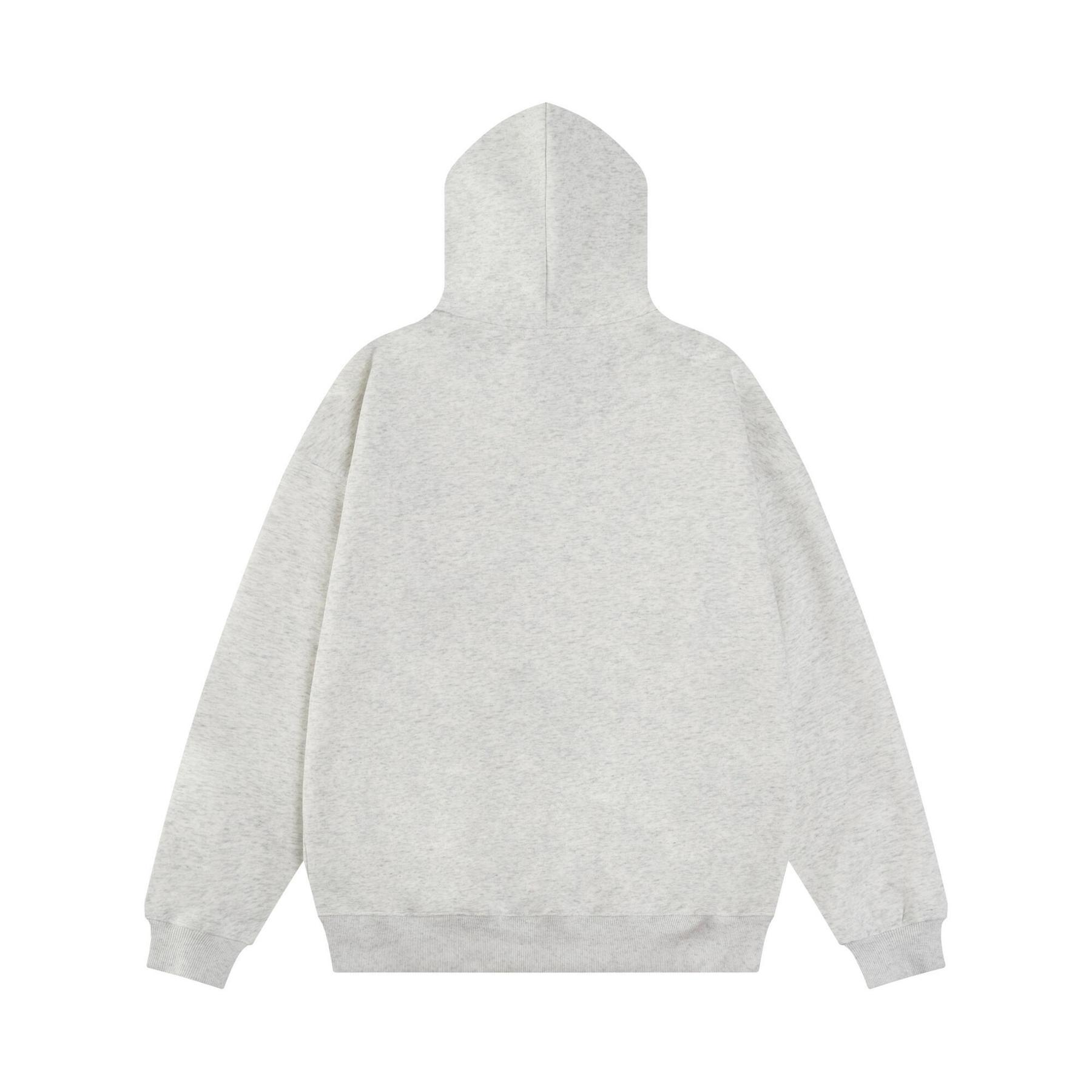 Milk Silk Dangling Beads Graphic Hoodie