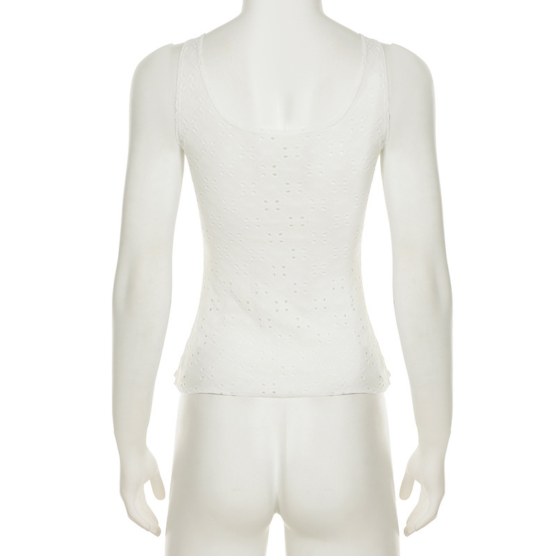 Strapless Polyester Tie-Front Vest