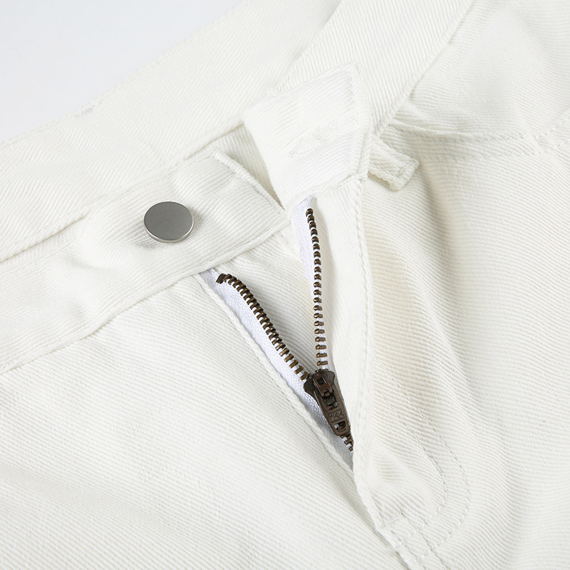 Solid color casual minimalist jeans