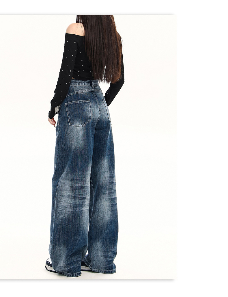 High-Fall Straight Leg Wide-Leg Casual Pants for Women Summer Fashion Loose Fit Style