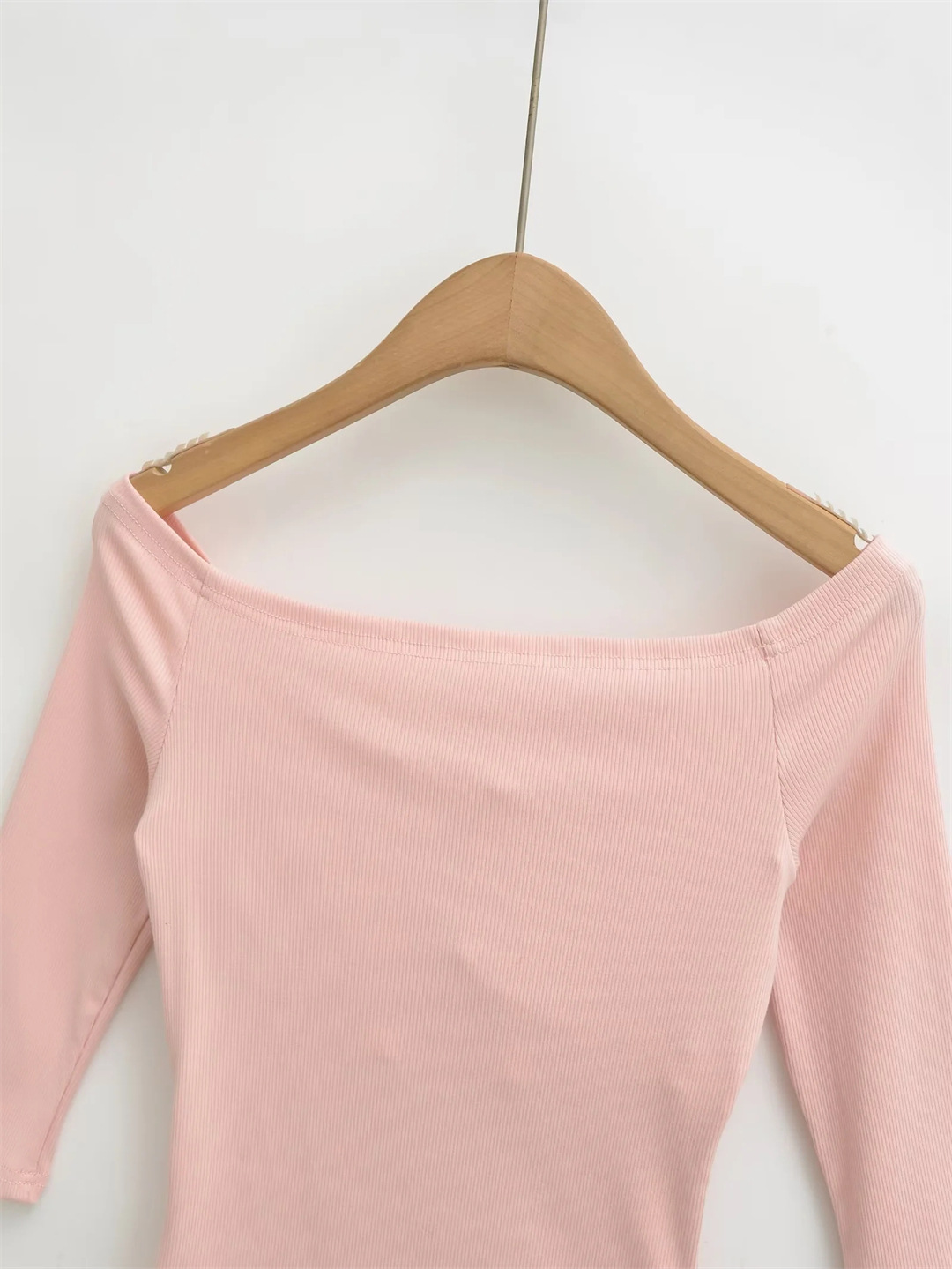 Sexy Slim Three-Quarter Scoop Neck Bodysuit