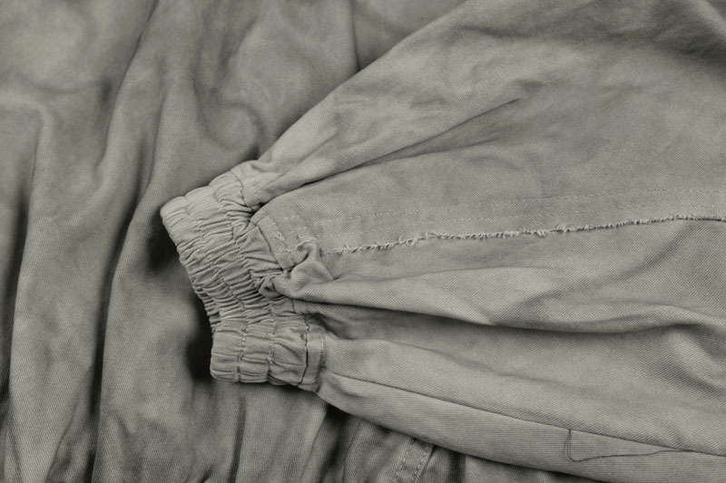 Vintage Distressed Cotton Patchwork Cropped Hooded Utility Jacket