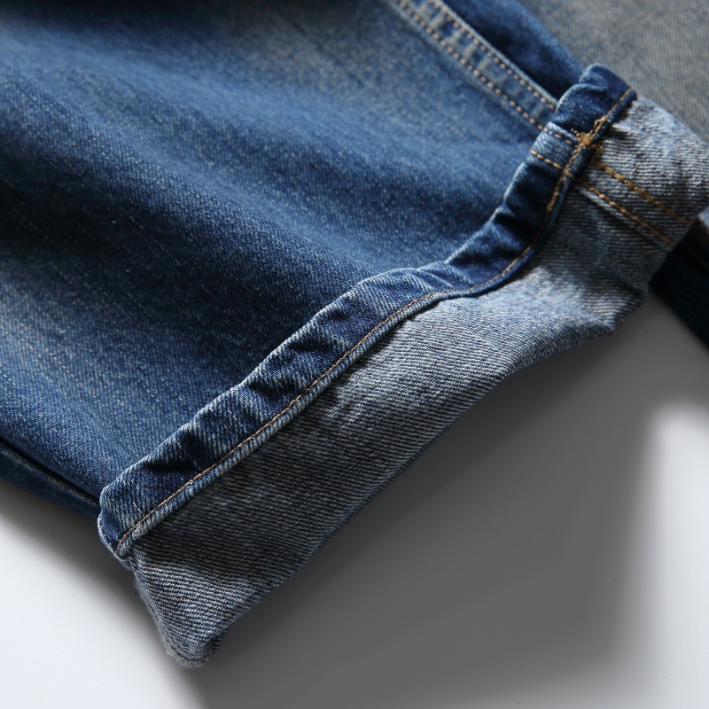 Denim Pants Men Loose Straight Leg Wide Leg Long Pants