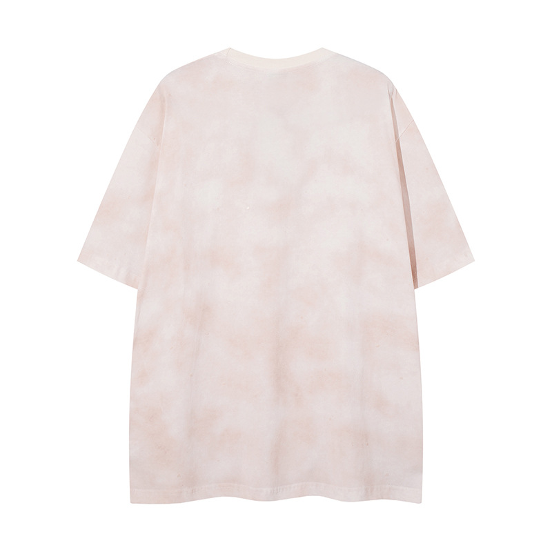 Oversized Cotton Swirled Graphic T-Shirt