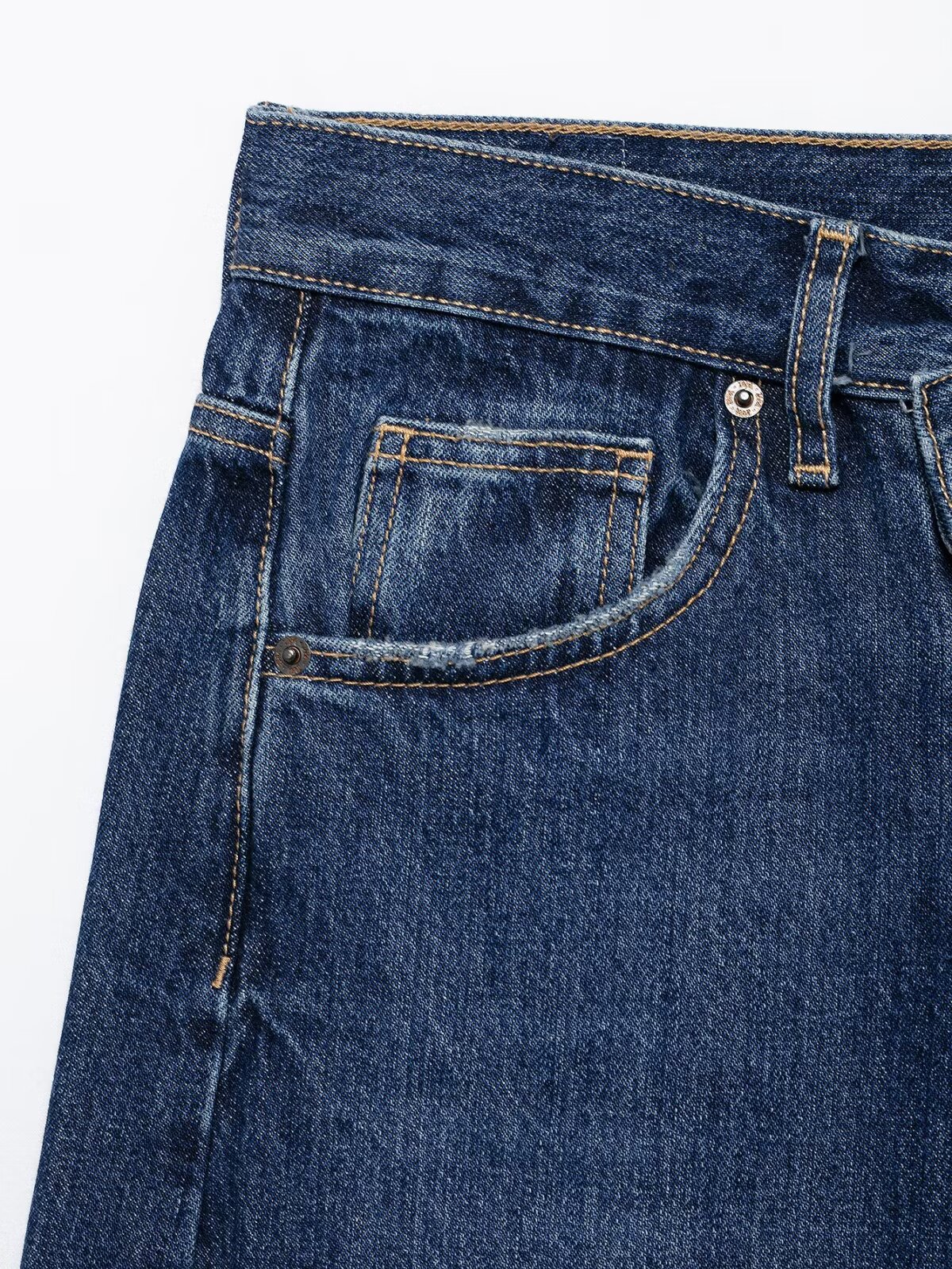 Versatile high waist slimming denim versatile wide leg pants for women