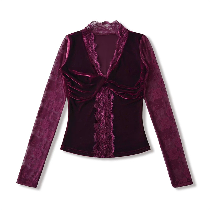 Sultry Solid Plunge Tied Front Bodysuit