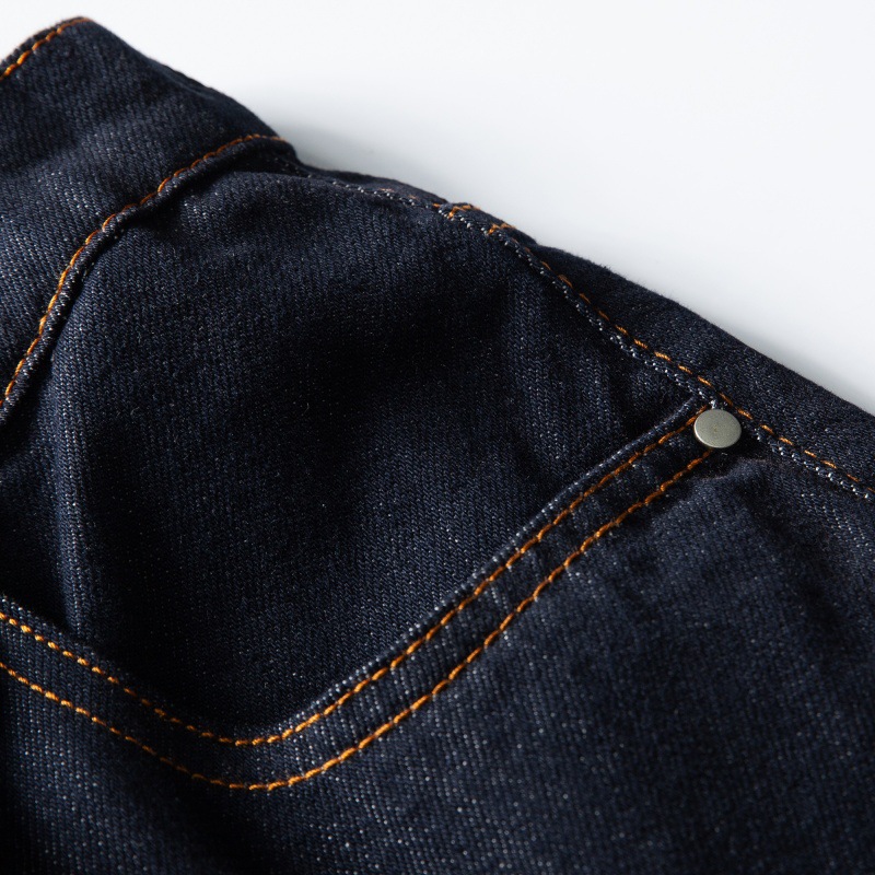 Denim Raw Color Loose Straight Casual Versatile Jeans Men