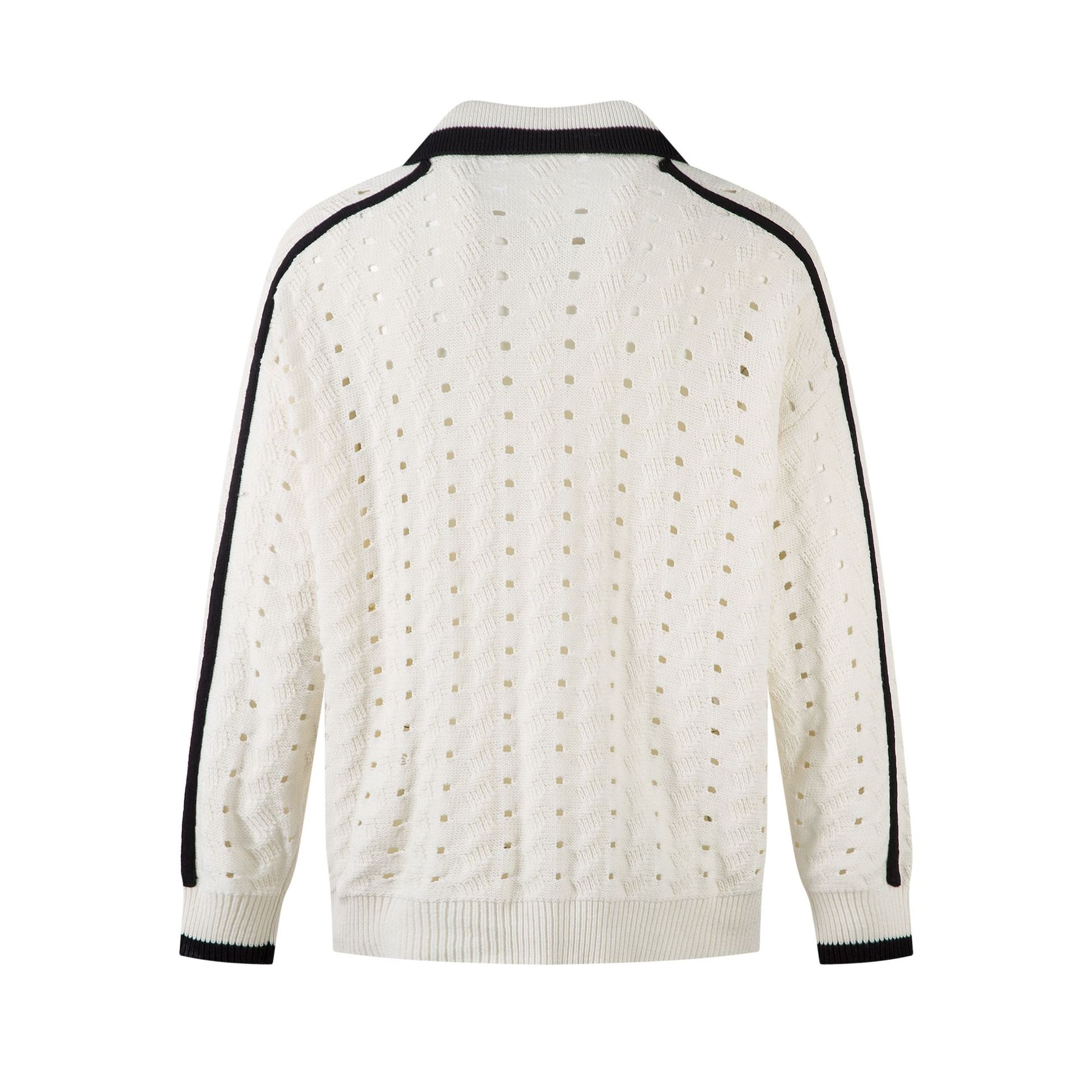 Loose Fit Jacquard Long Sleeve Sweater