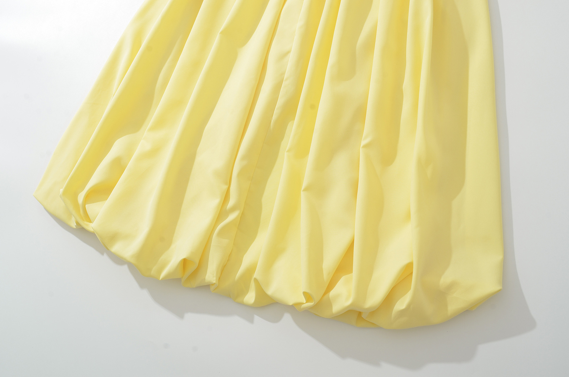 Polyester Tube Slit Puff Dress