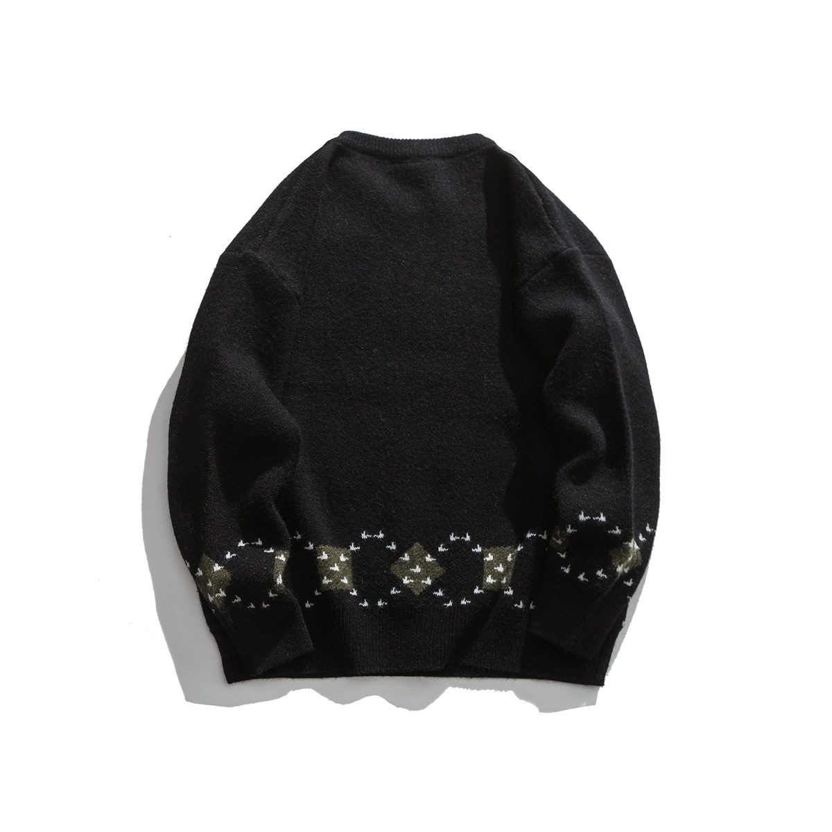 Japanese Workwear Color Block Oversized Sweater