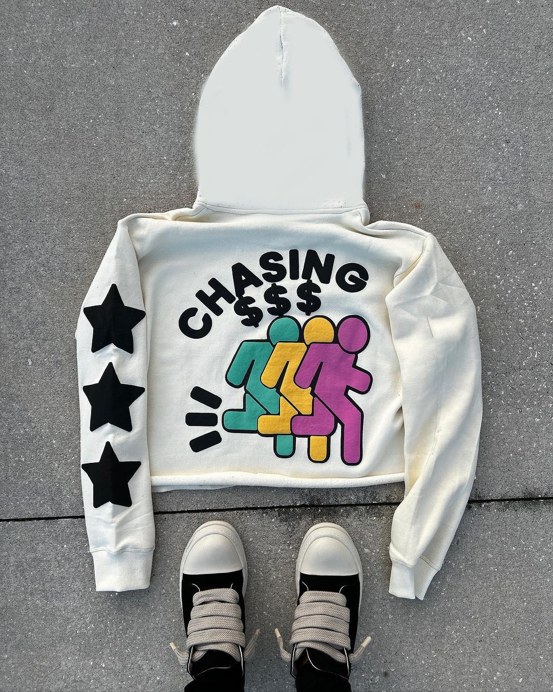 Vintage Oversized Long Sleeve Unisex Hoodie