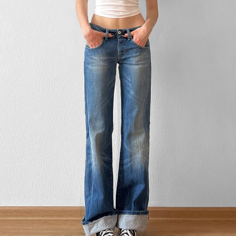 Basic versatile slim fit spicy girl jeans