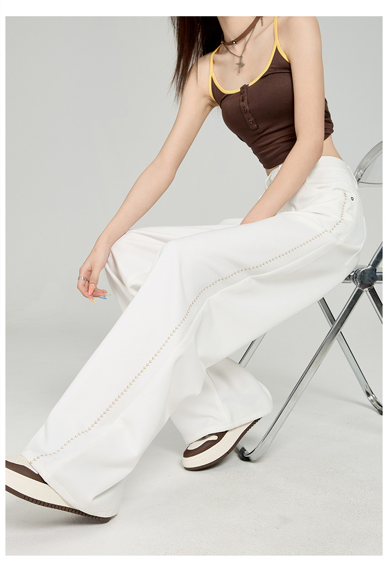Women's Wide-Leg Jeans with Loose and Slimming Straight Leg Pants