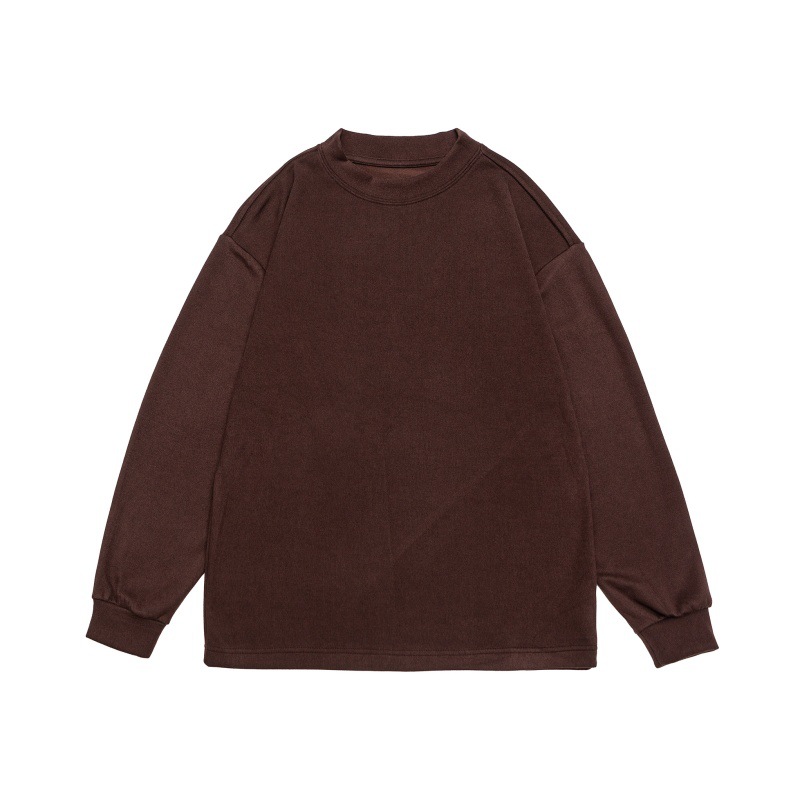 Plain Relaxed Full Arm Crew T-Shirt
