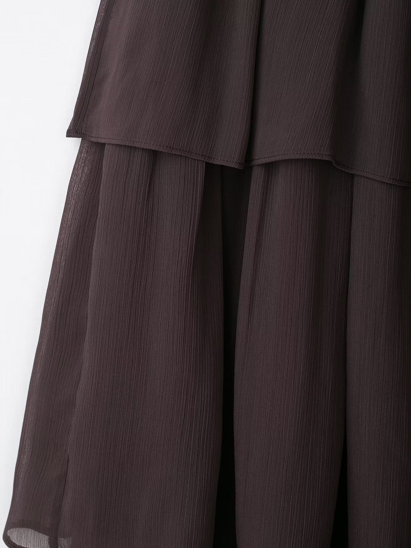 Tiered Flounce Trim Embellished Skirt