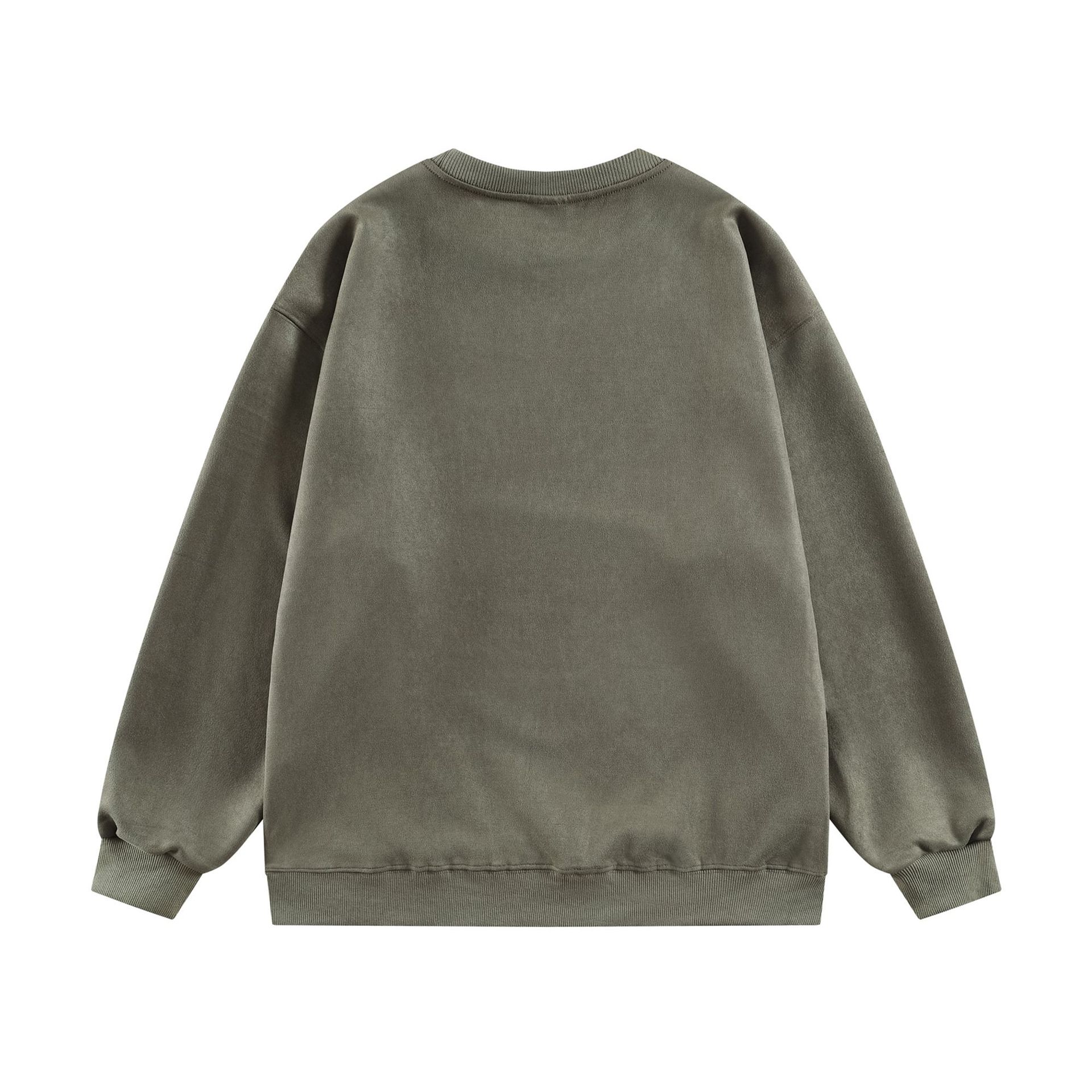 American Oversized Polyester Round Neck Sweatshirt
