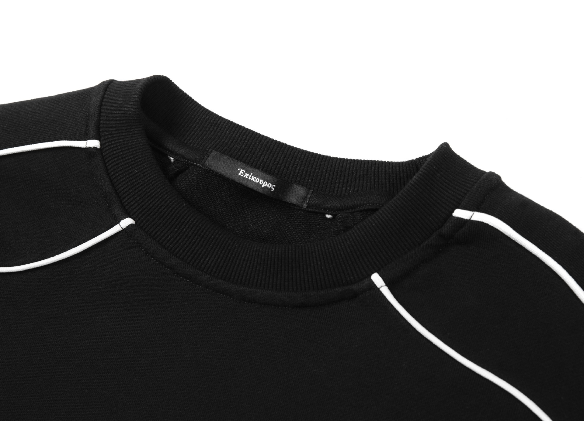 Oversized Vintage Embellished Cotton Blend Crewneck Sweatshirt