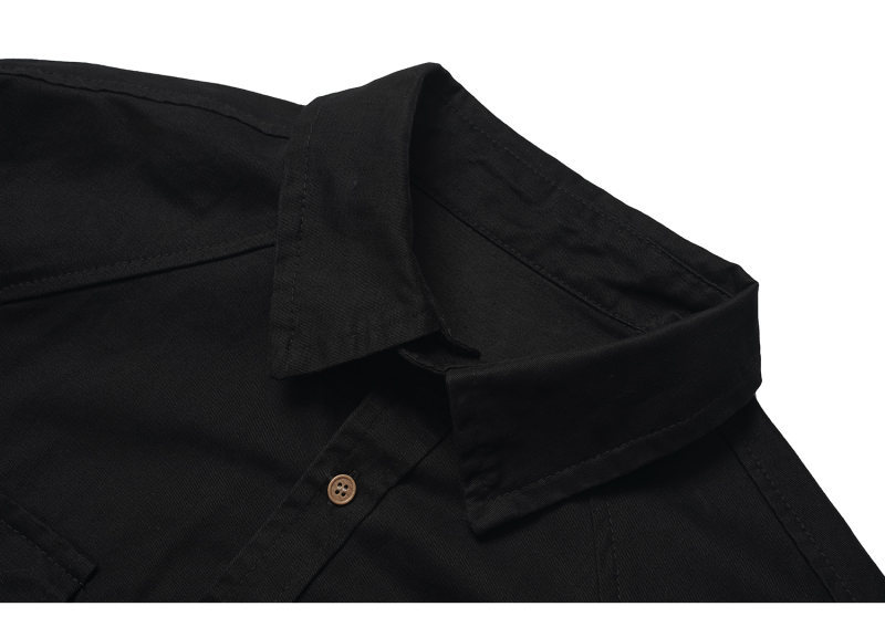 Relaxed Fit Utility Cotton Blend Shirt