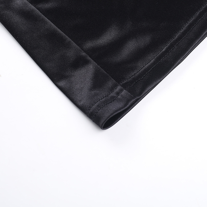 Polyester Box Neck Gathered Split Dress