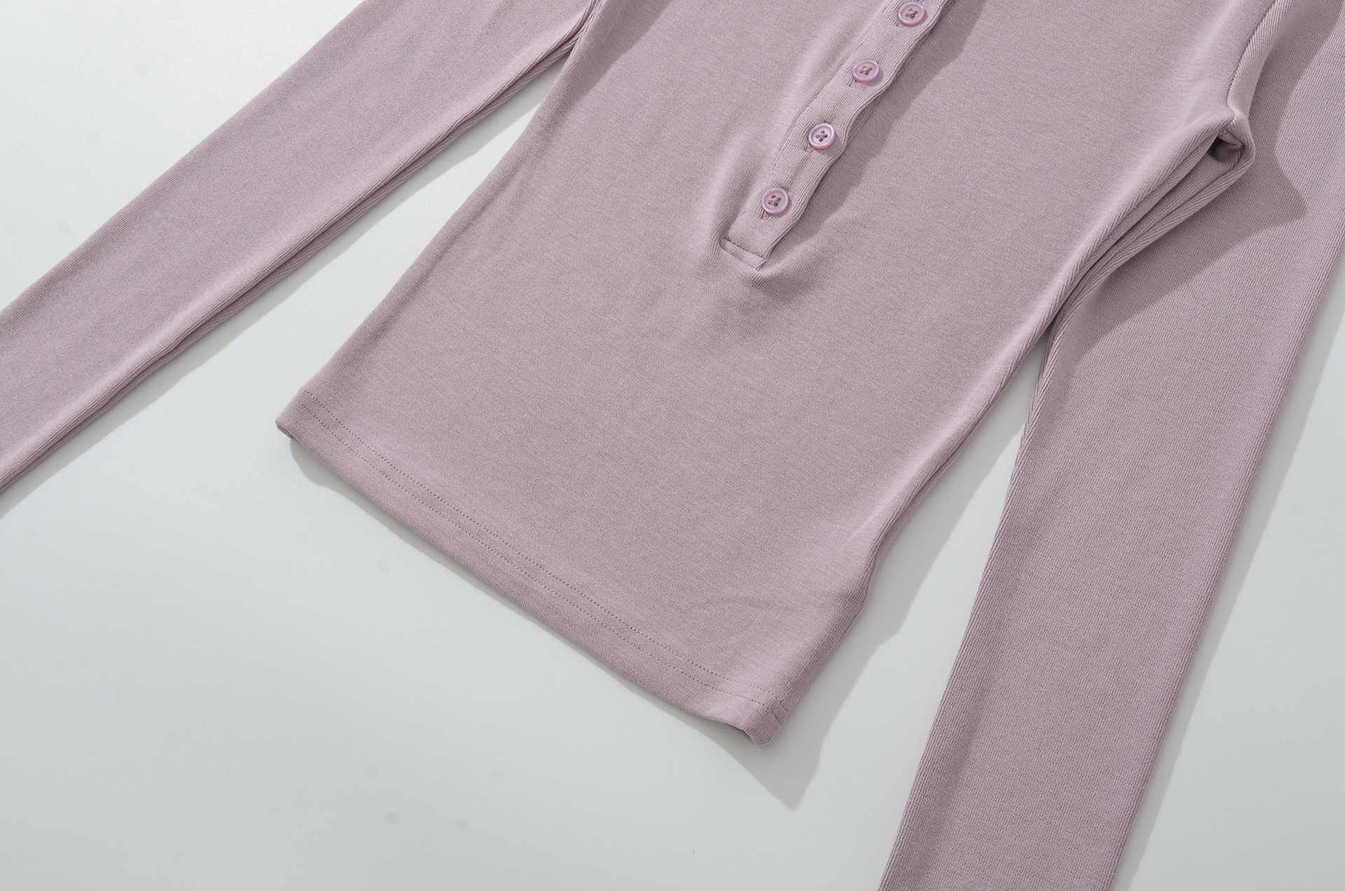 Full Sleeve Slim Fit Solid Color T-Shirt
