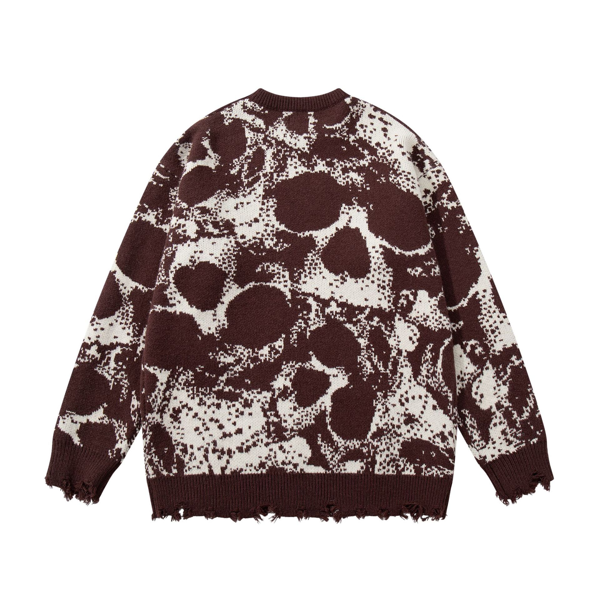 Oversized Gothic Jacquard Sweater