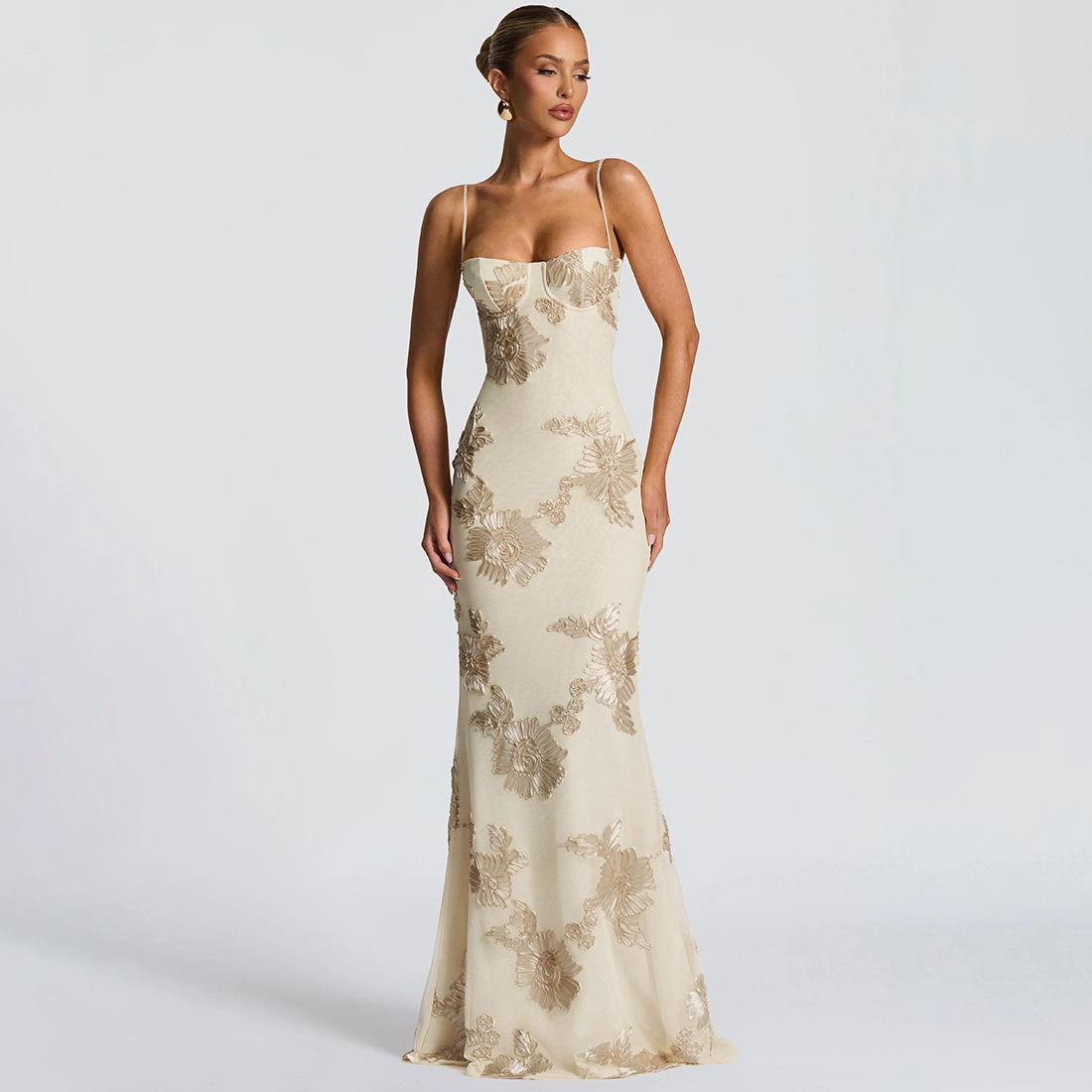 One-Shoulder Sleeveless High Waist Bodycon Dress