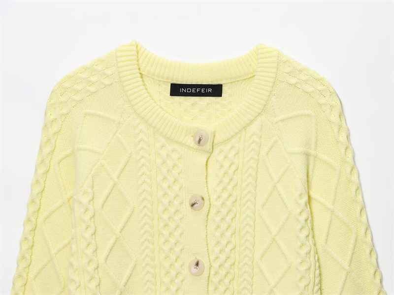 Ladies Oversized Plain Crew Knit Sweater
