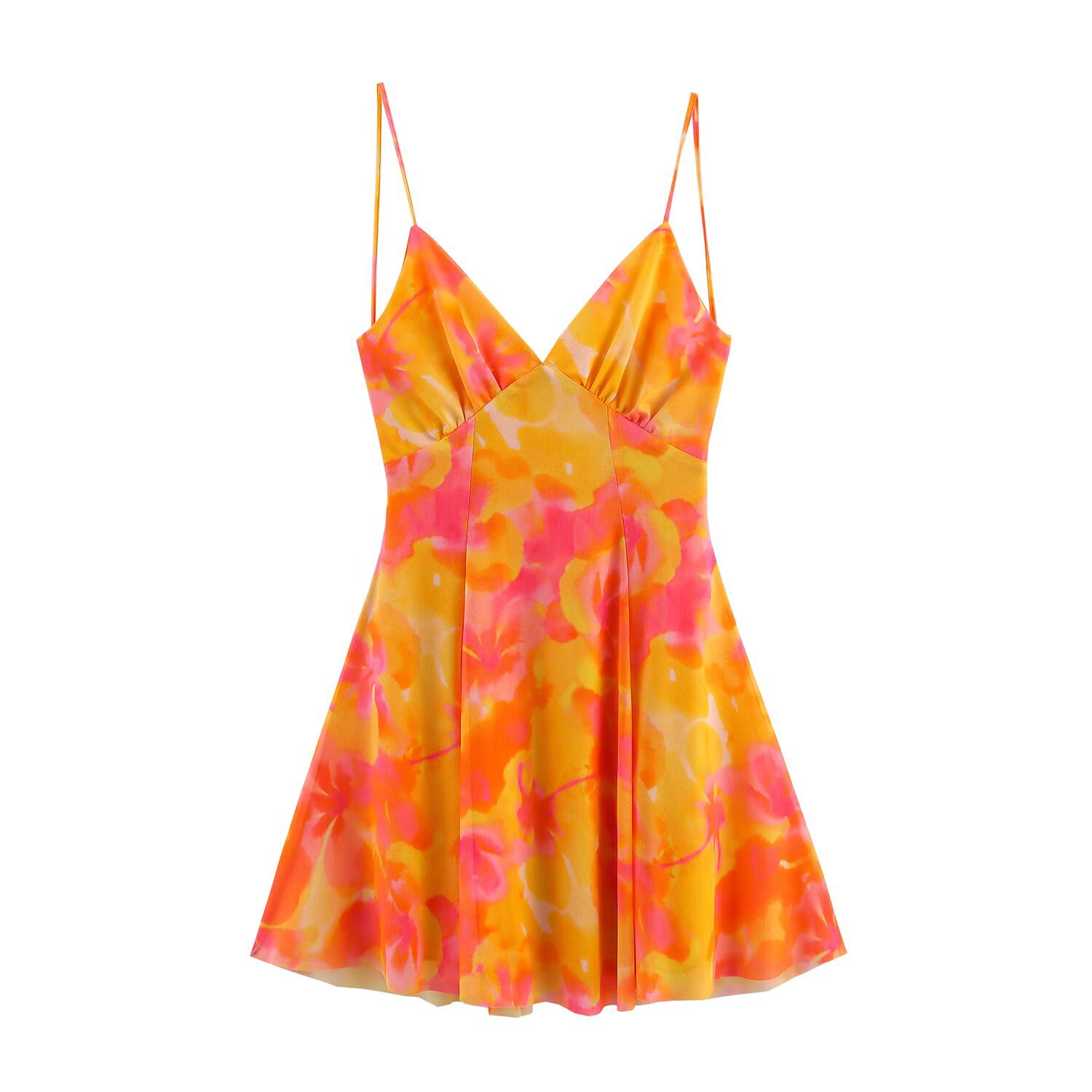 Women's Clothing Chiffon Printed Strapless Dress