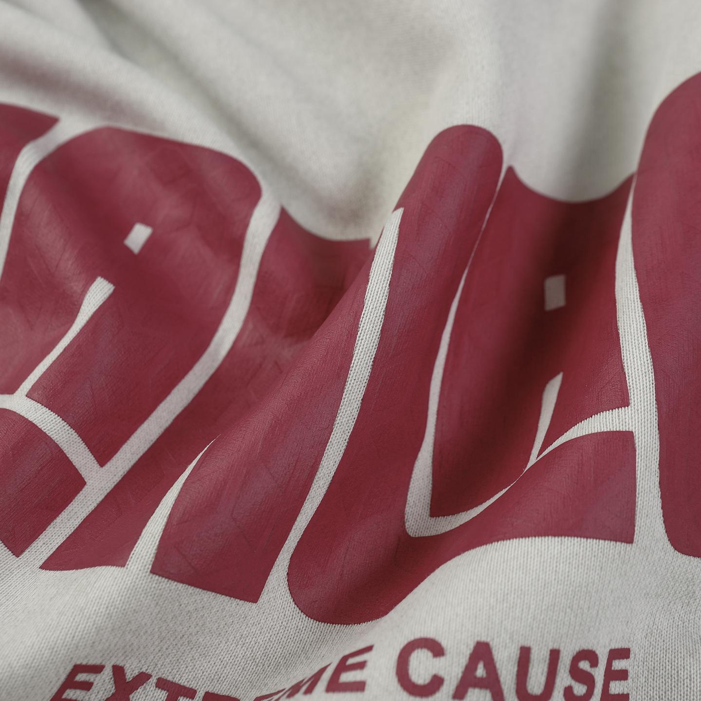 Unisex Cotton Polyester Alphabet Hoodie