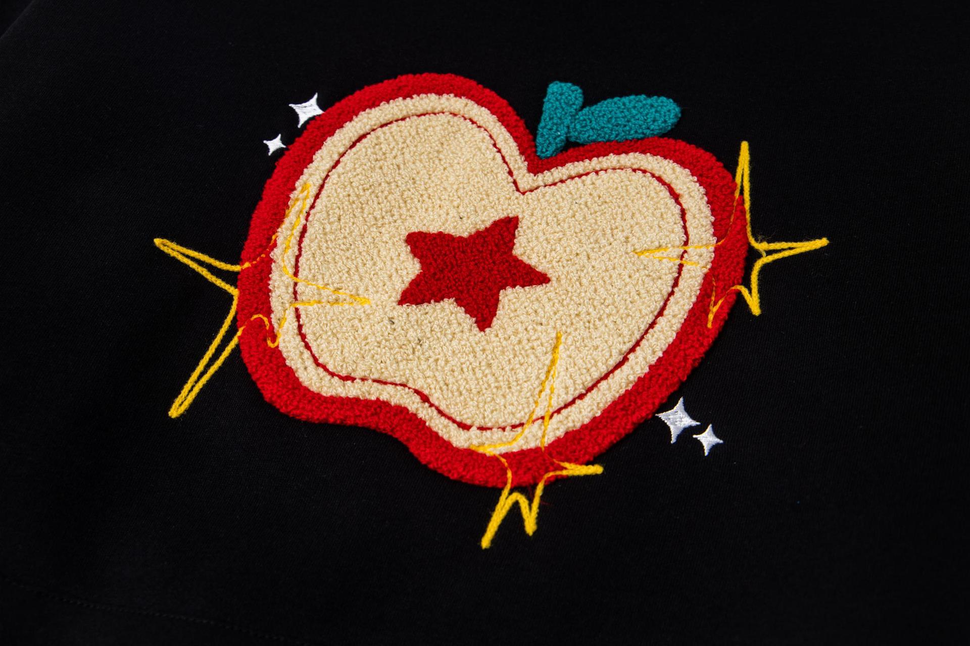 Long Sleeve Cotton Orchard Applique Hoodie