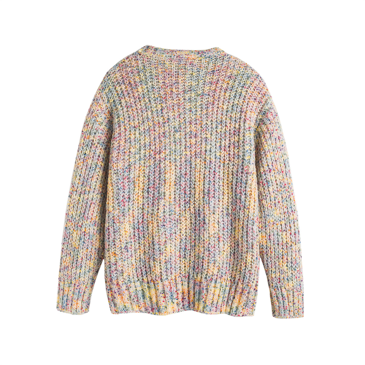 Men's Japanese Workwear Color Block Oversized Sweater