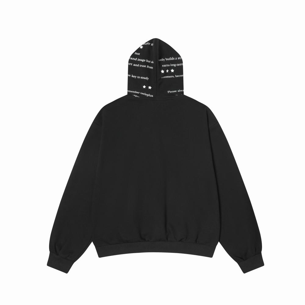 American Trend Oversized Contrast Panel Hoodie