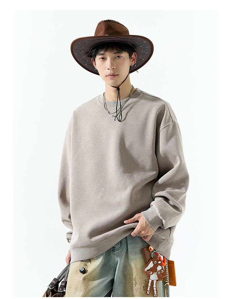Oversized American Long Sleeve Sweatshirt