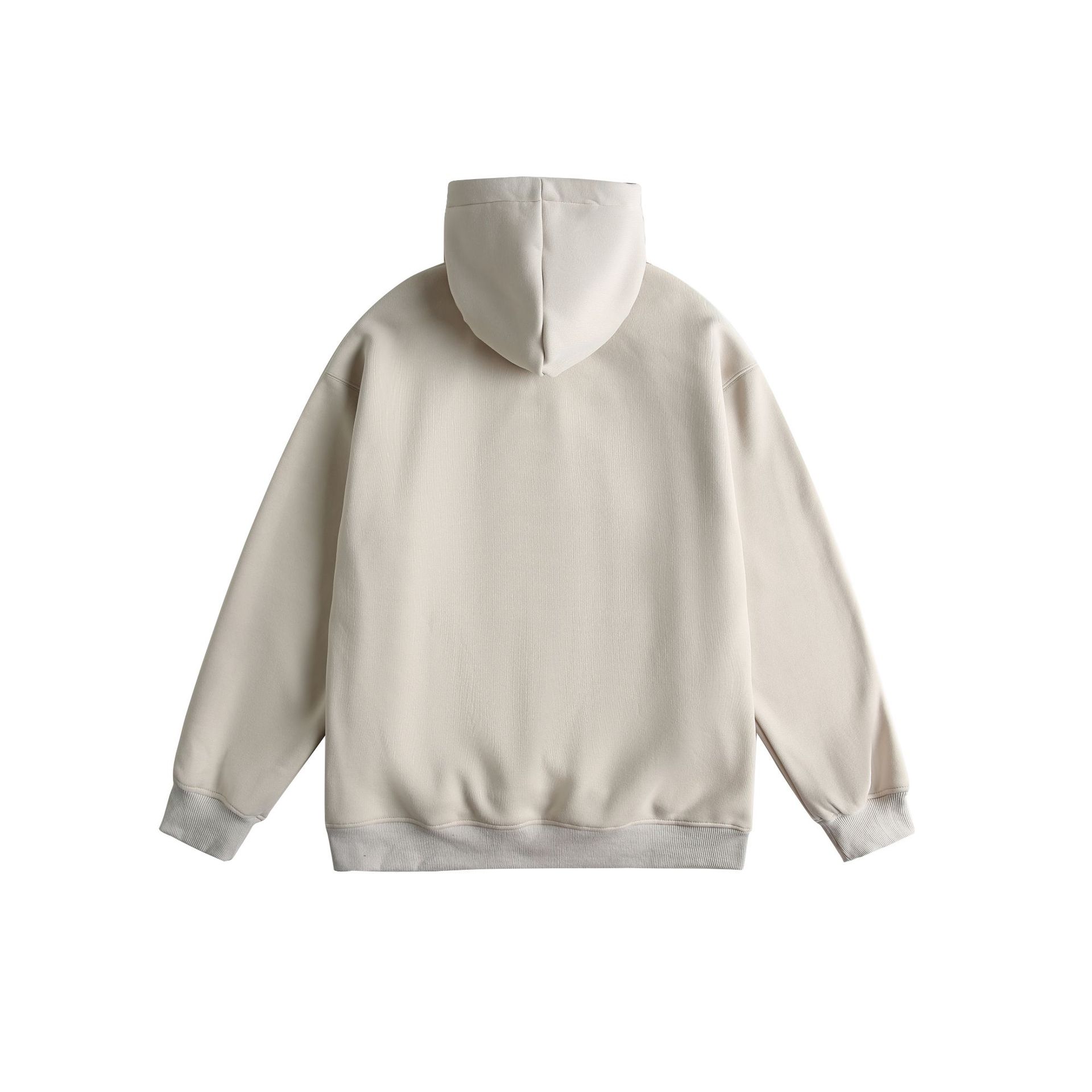 Loose Fit Cotton Blend Hood Graphic Sweatshirt