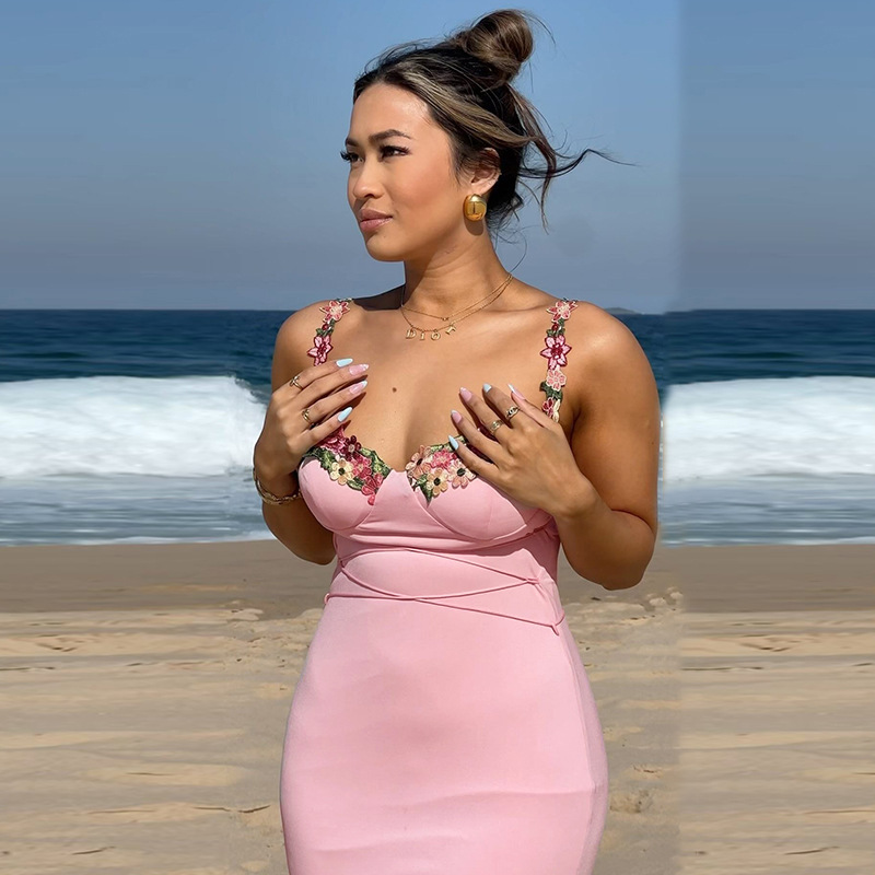 One Shoulder Padded Belted Bodycon Maxi Skirt