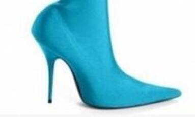 Floral Print Sexy Stiletto Sock Women Booties Stretch Pointed Toe High Heels Ankle Boots Fashion Botas Shoes Women Big Size 44