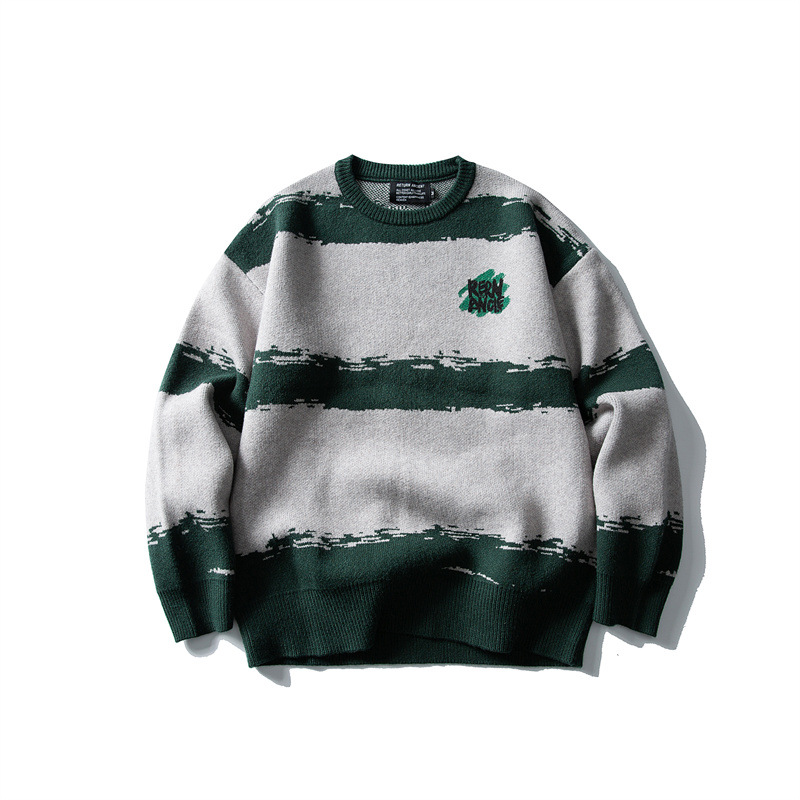 Japanese Workwear Two-Tone Banded Sweater