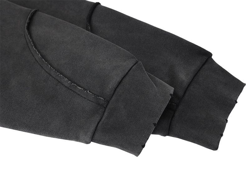 Cotton Paneled Exposed Seam Hoodie