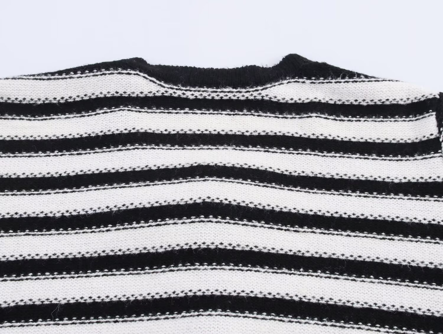 Floral Embellished Crew Stripe Long Sleeve Cardigan