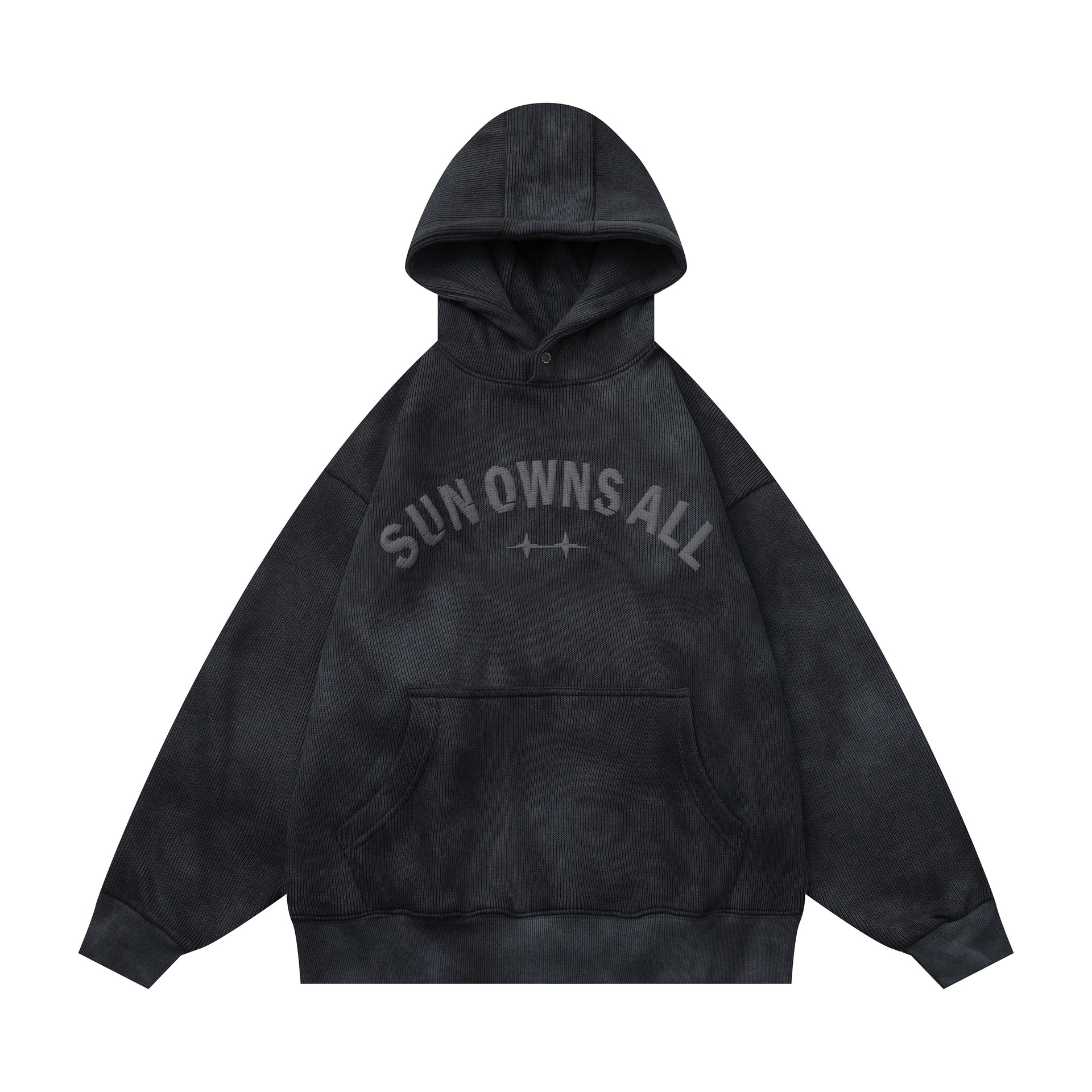 Distressed Oversized Retro Graphic Hoodie