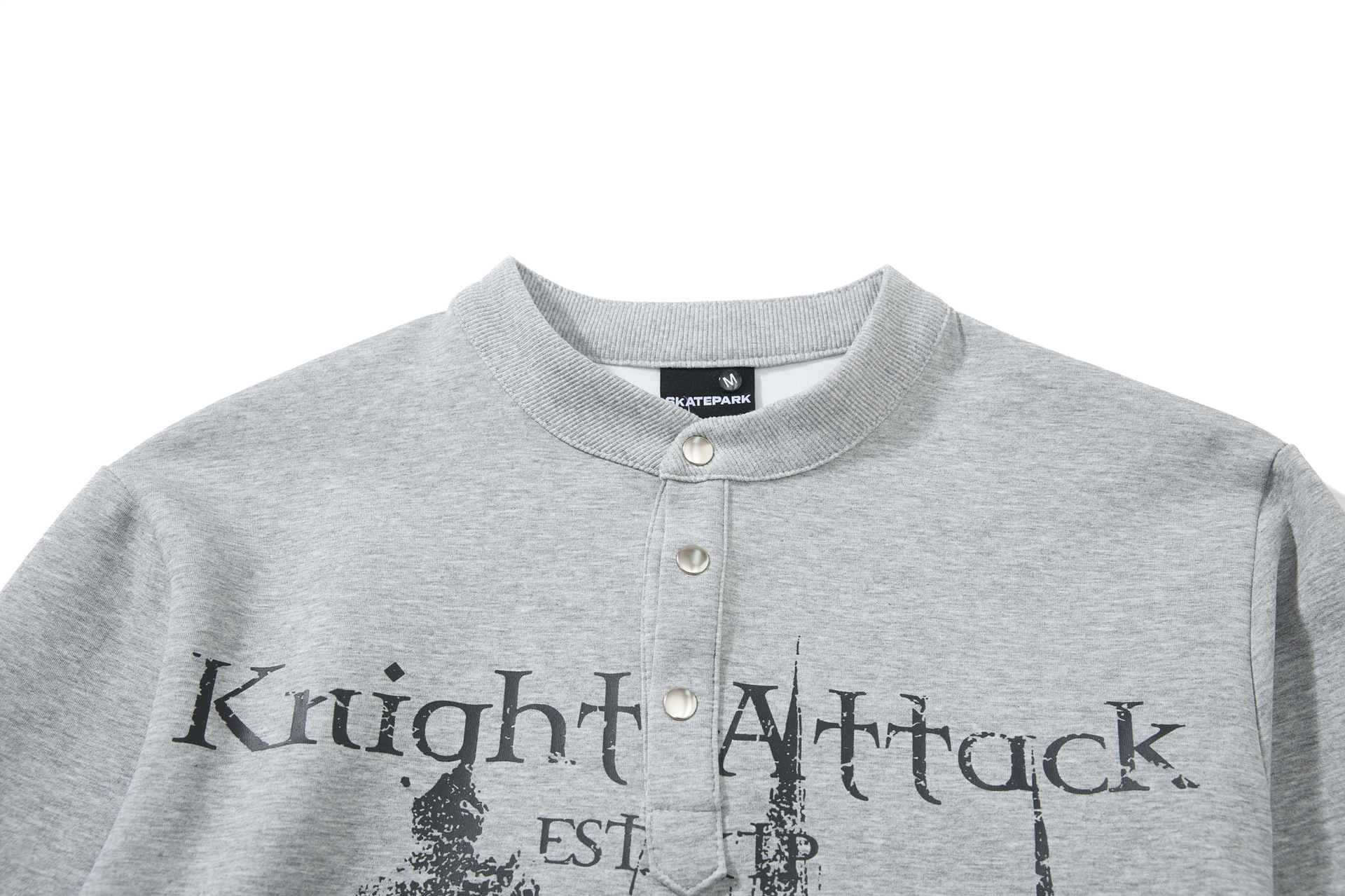 American Retro Graphic Henley Hoodie