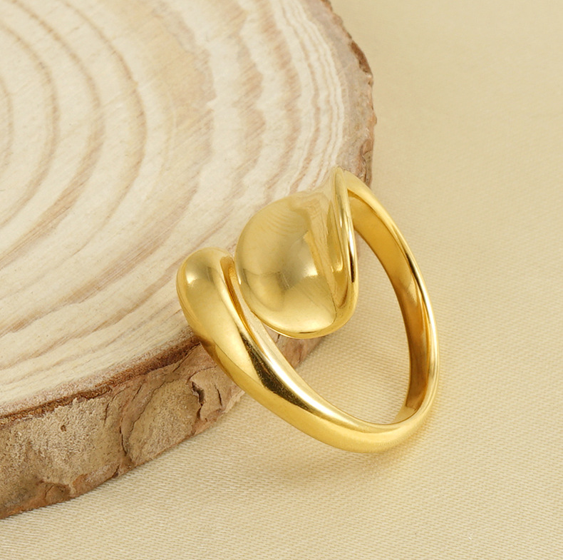 Unisex Silver Cutout Chunky Ring